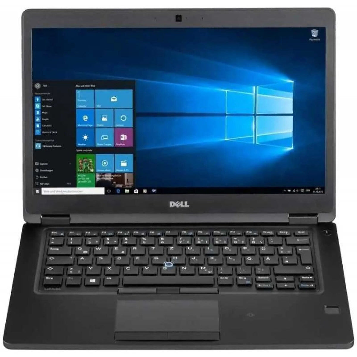 Dell Latitude 5480 open front keyboard view