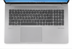 AI-generated illustrative HP ENVY 17 keyboard view; not actual unit