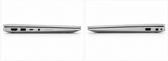 AI-generated illustrative HP ENVY 17 side view; not actual unit