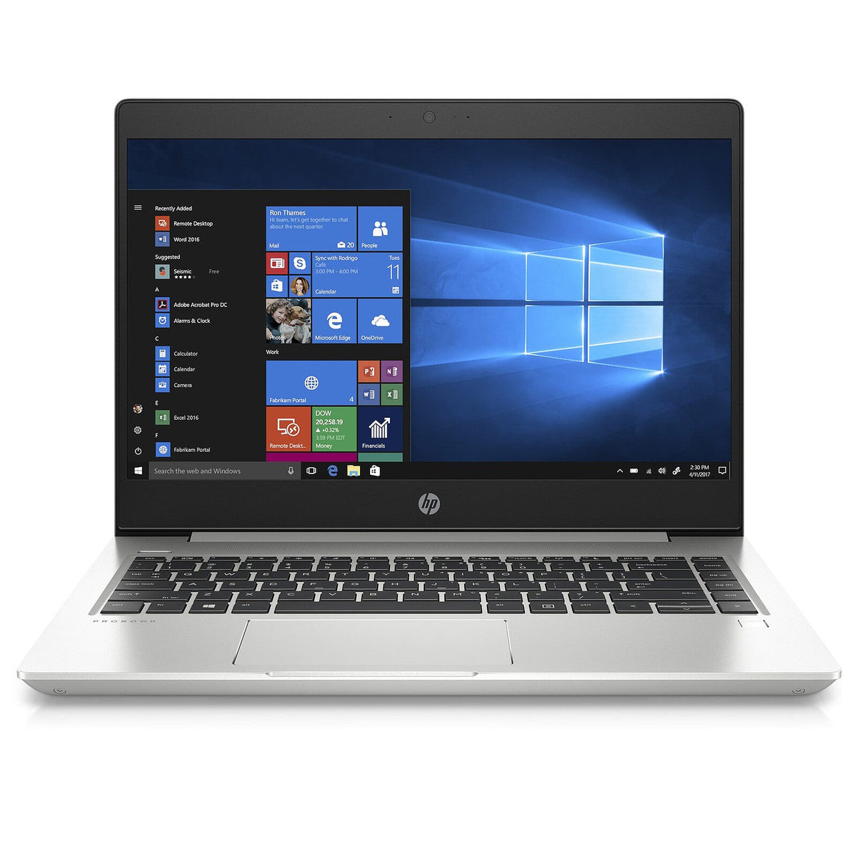 HP ProBook 445R G6 front open reference