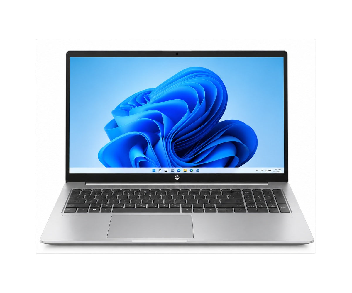 AI-generated illustration showing full HP ProBook 450 G9 laptop; not actual unit photo