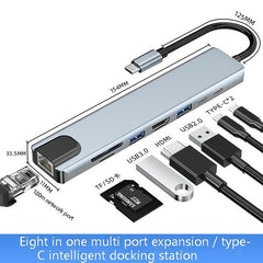 USB-C 8-in-1 Dock with 4K HDMI and Ethernet – product view 2