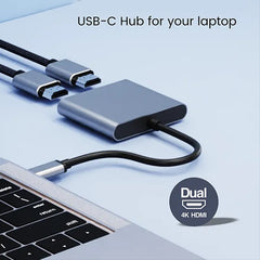 USB-C Dual HDMI 4K MST Display Adapter – product view 2
