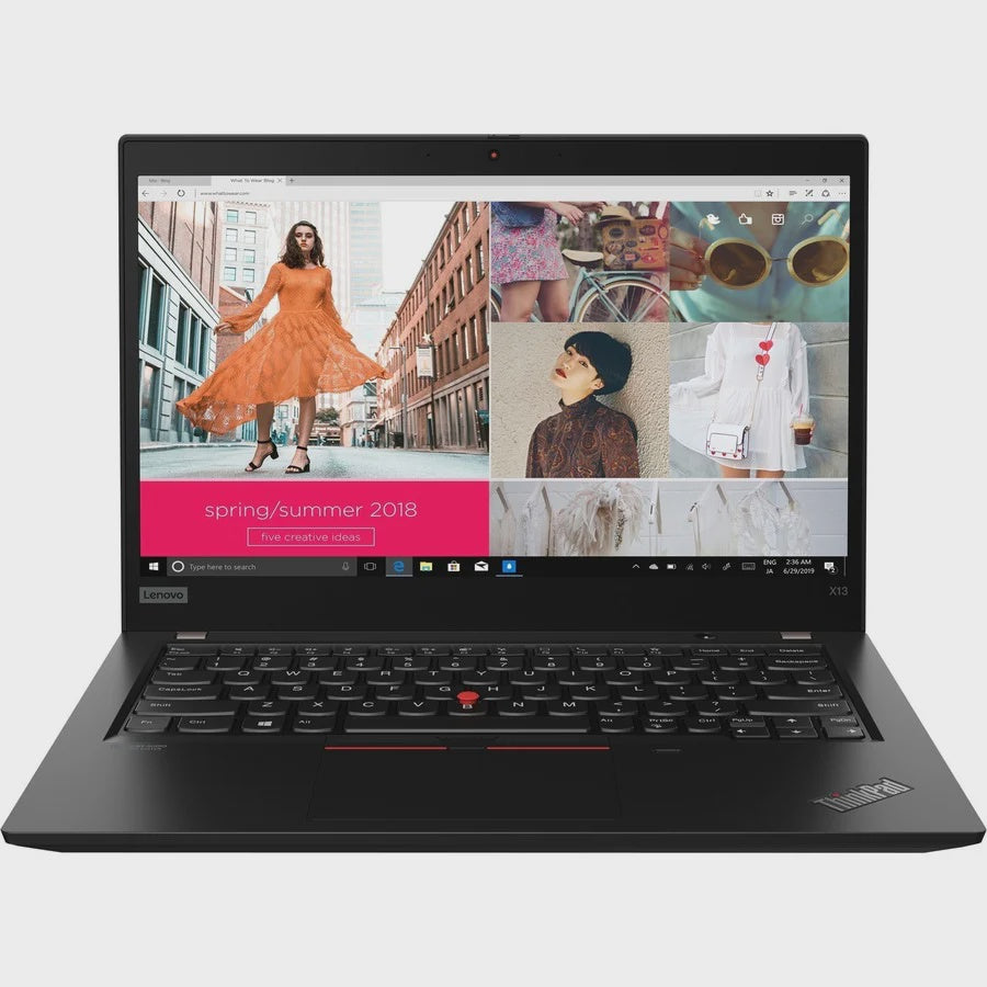 Lenovo ThinkPad X13 Gen 1 13.3" Touchscreen Laptop - Black (Intel i5-10310U / 16 GB RAM / 256 GB SSD / Windows 11 Pro) Refurbished Excellent Main image