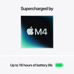 Apple MacBook Air w/ Touch ID (2025) 13.6" Laptop - Midnight (Apple M4 / 16GB RAM / 256GB SSD / MacOS)- Refurbished (Fair)