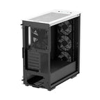 Deepcool CK560 WH Mid-Tower Tempered Glass with Pre-installed 3×120mm front and 1×140mm Rear Fans ATX Gaming Case_White Color