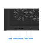 Montech X3 Mesh 3 x 140mm& 3 x 120mm Fixed RGB Lighting Fans ATX Mid-Tower PC Gaming Case, USB3.0, Door Open Tempered Glass Side Panel, High Airflow_Black