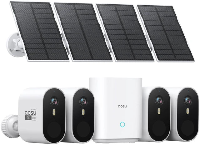 Aosu C7P-4H solar wireless four-camera security kit