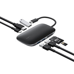 AUKEY CB-C68 seven-in-one USB-C hub with HDMI and USB ports