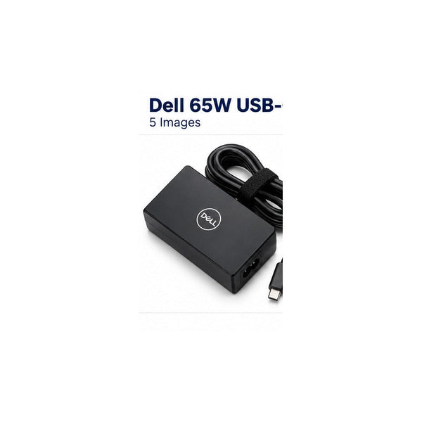 Illustrative rendered view 1 of dell compatible 65W USB-C charger, not actual item photo