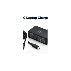 Illustrative rendered view 2 of dell compatible 65W USB-C charger, not actual item photo