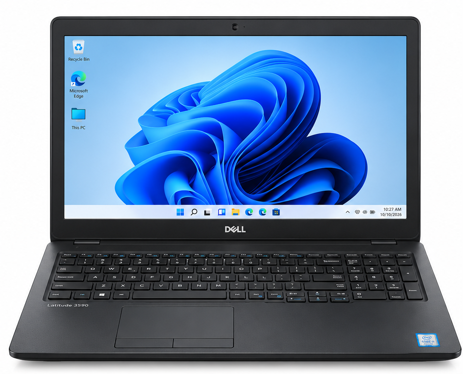 AI-generated illustrative view 1 of Dell Latitude 3590; not a photograph of the actual unit