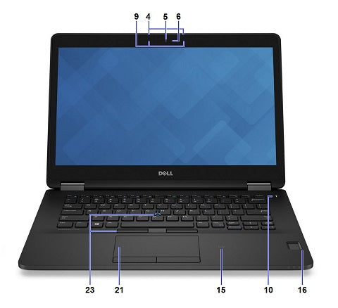 Dell Latitude E7470 14-inch laptop front model reference