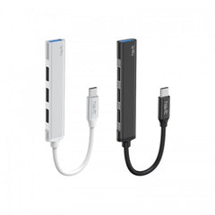 Havit HB41 four-port USB-C hub black and silver options